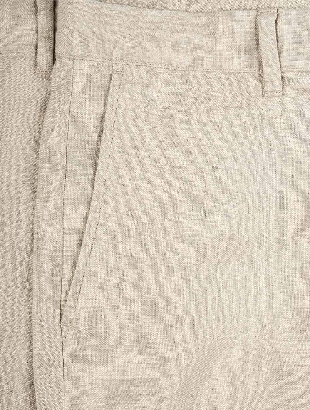 Relaxed Linen Shorts Concrete Beige