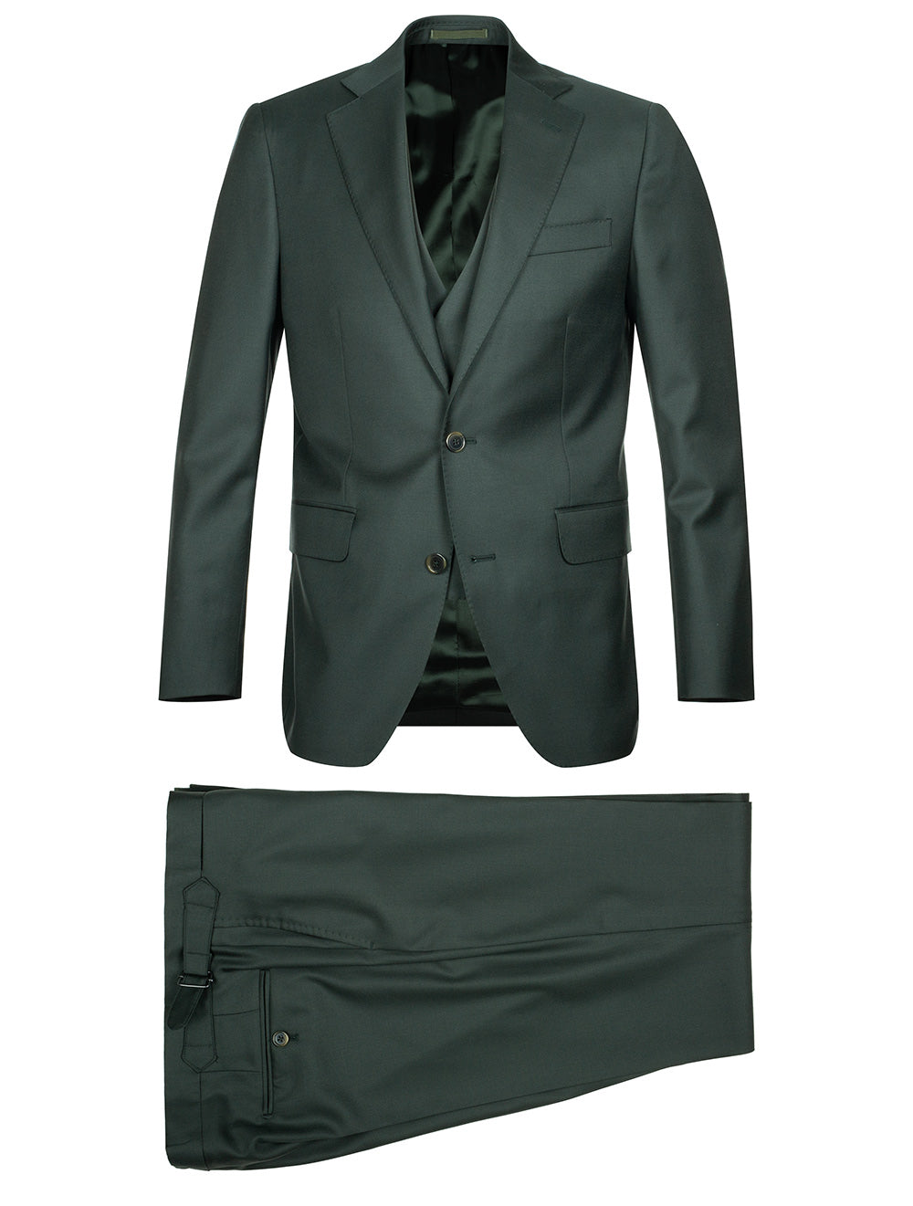 Louis Copeland 3 Piece DBWC Suit Green MI