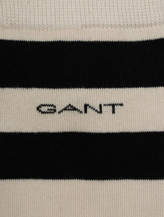 GANT Barstripe and Solid Socks 2-Pack Putty