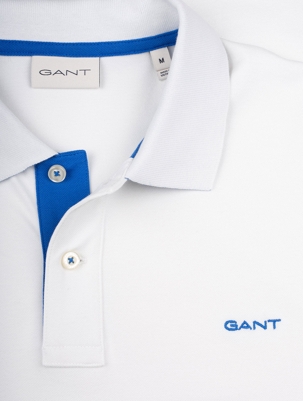 Regular Contrast Piqué Short Sleeve Polo Shirt Eggshell