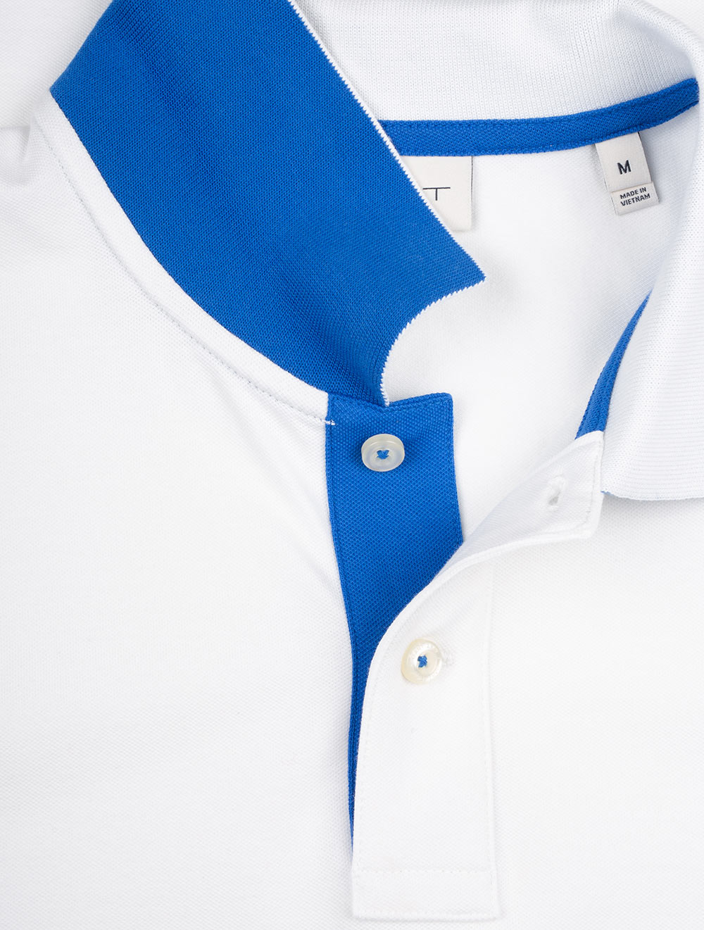 Regular Contrast Piqué Short Sleeve Polo Shirt Eggshell