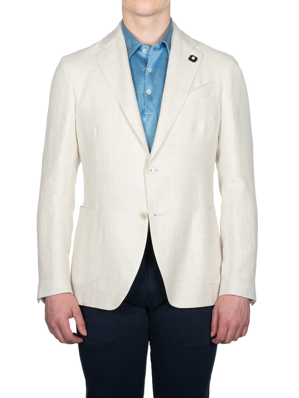 Lardini Linen Mix Sport Jacket Cream AI1