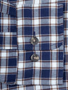 Regular Micro Tartan Flannel Shirt Classic Blue