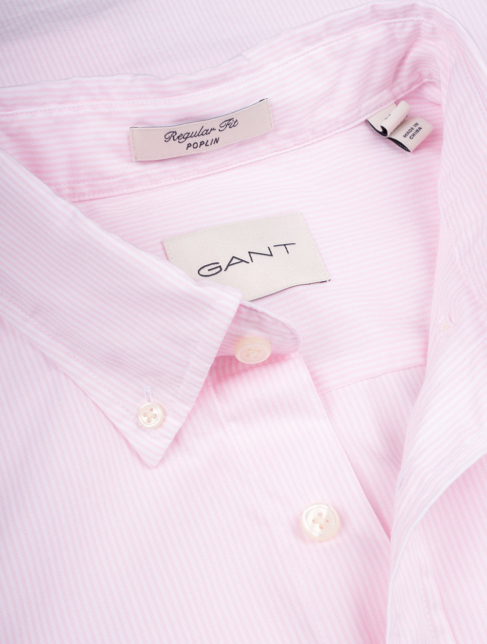 Regular Classic Poplin Banker Shirt Light Pink