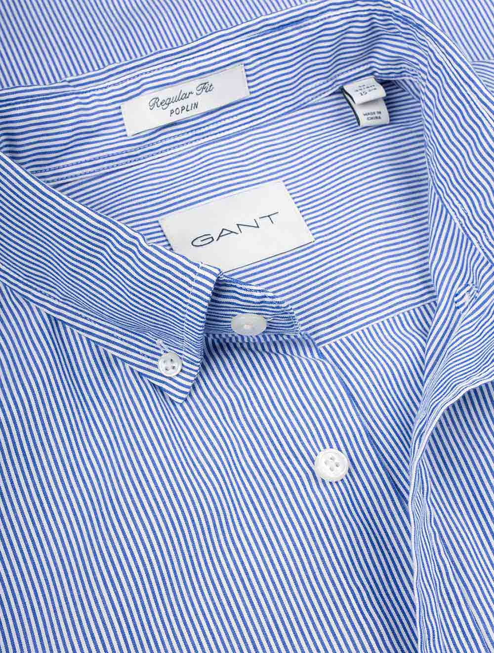 Regular Classic Poplin Banker Shirt College Blue