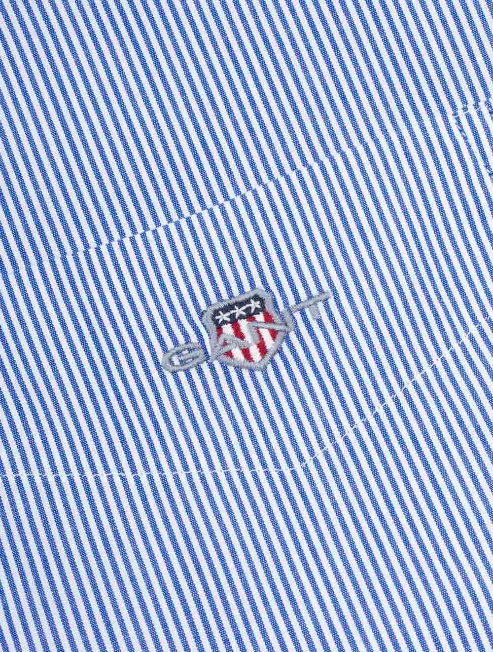 Regular Classic Poplin Banker Shirt College Blue