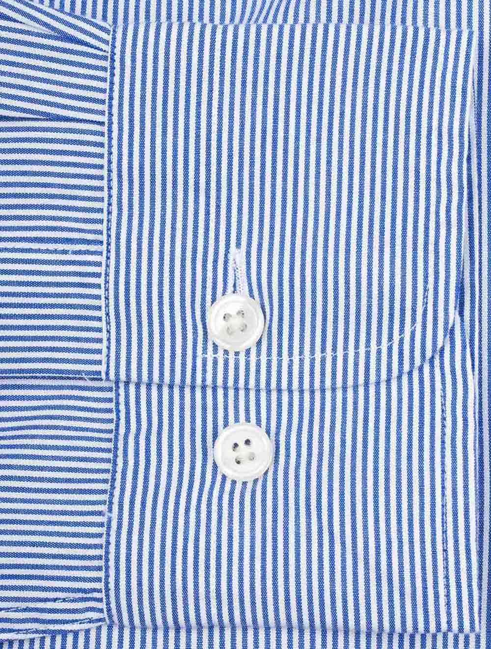 Regular Classic Poplin Banker Shirt College Blue