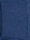 Casual Cotton Zip Cardigan Dark Jeansblue Melange