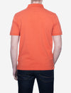 Regular Contrast Pique Short Sleeve Rugger Burnt Orange