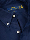 RALPH LAUREN Custom Fit Linen Shirt Navy
