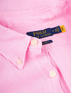 Custom Fit Linen Shirt Pink
