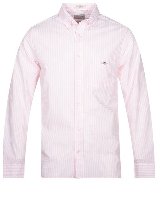 GANT Regular Fit Poplin Stripe Shirt Light Pink