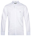 Regular Fit Micro Dot Poplin Shirt White