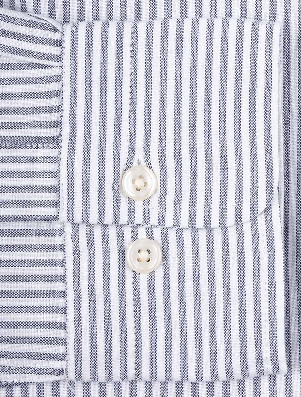 Classic Oxford Stripe Shirt Persian Blue