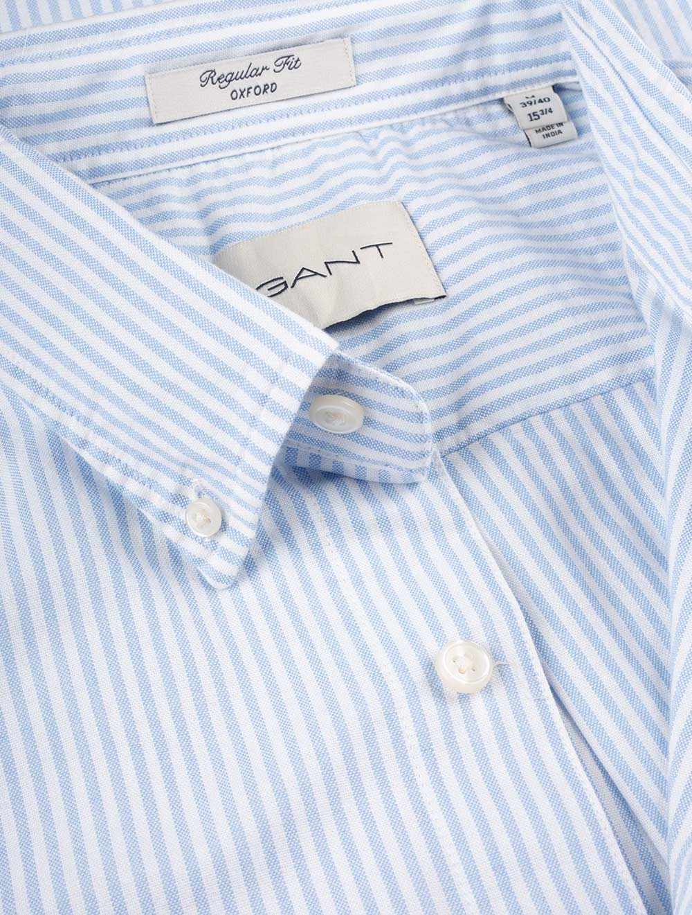 Regular Classic Oxford Stripe Shirt Light Blue