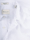 Regular Fit Micro Dot Poplin Shirt White