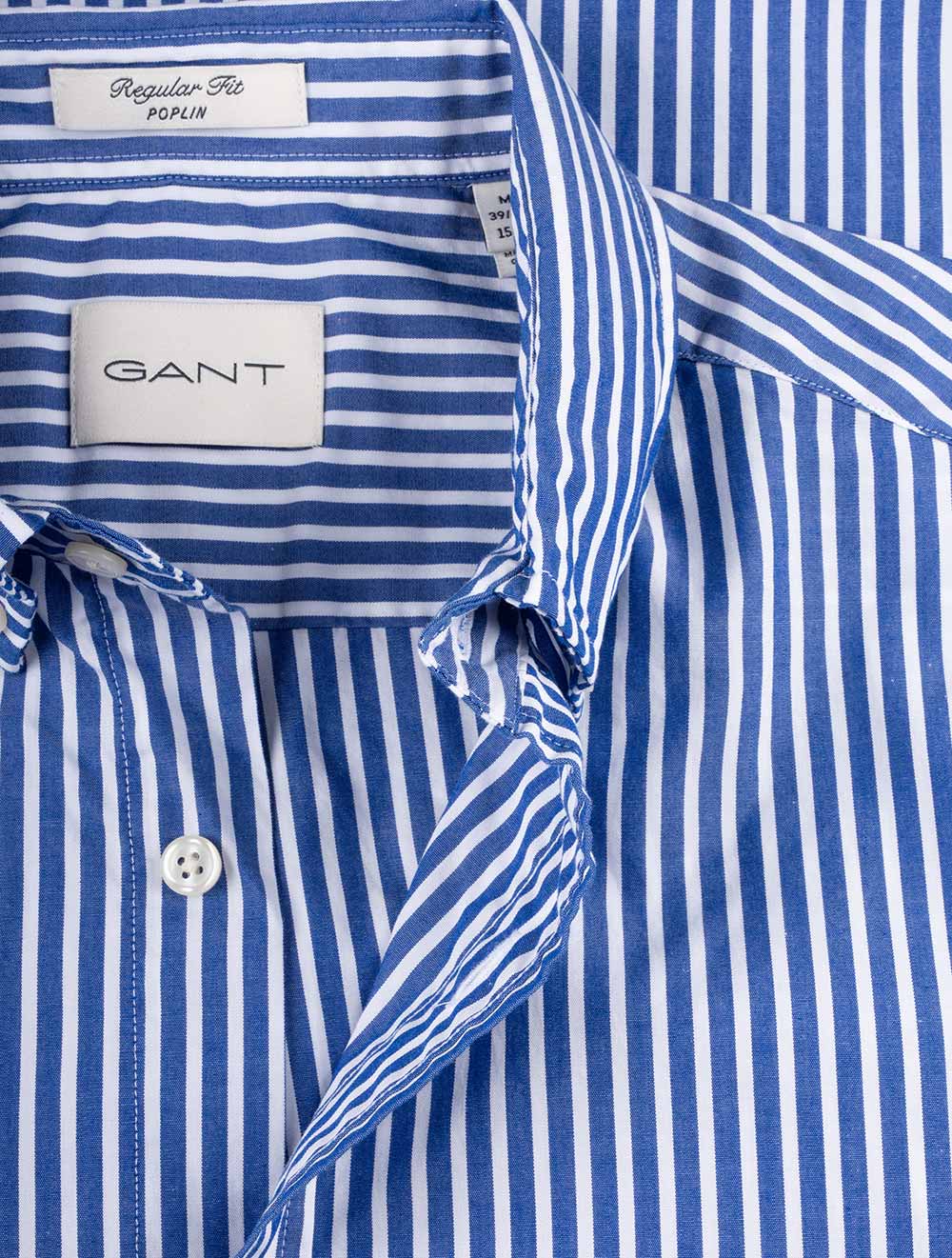 Regular Classic Poplin Stripe Shirt College Blue