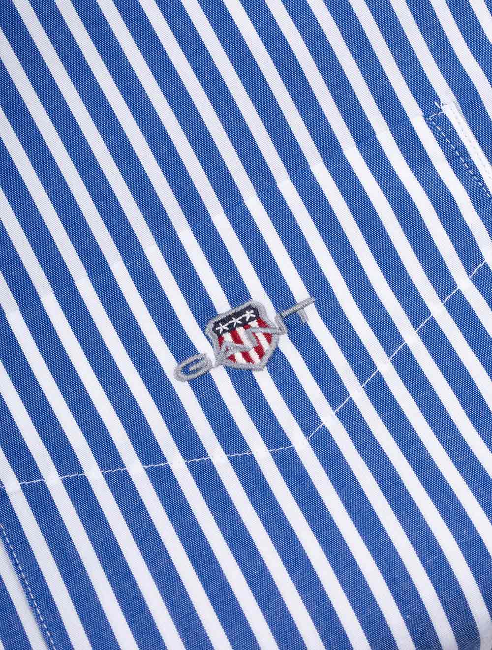 Regular Classic Poplin Stripe Shirt College Blue