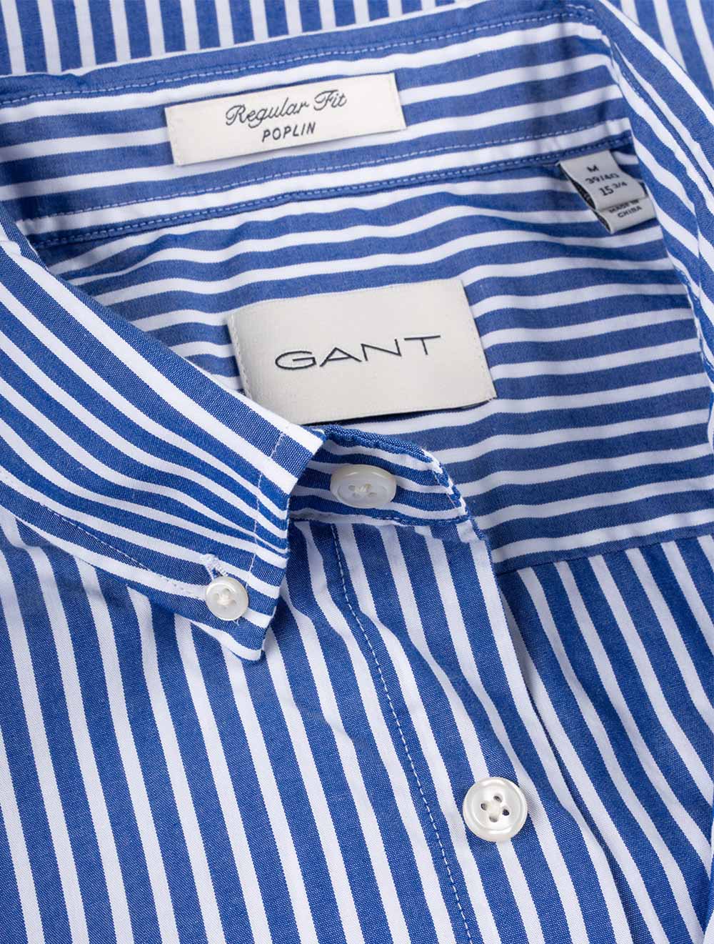 Regular Classic Poplin Stripe Shirt College Blue