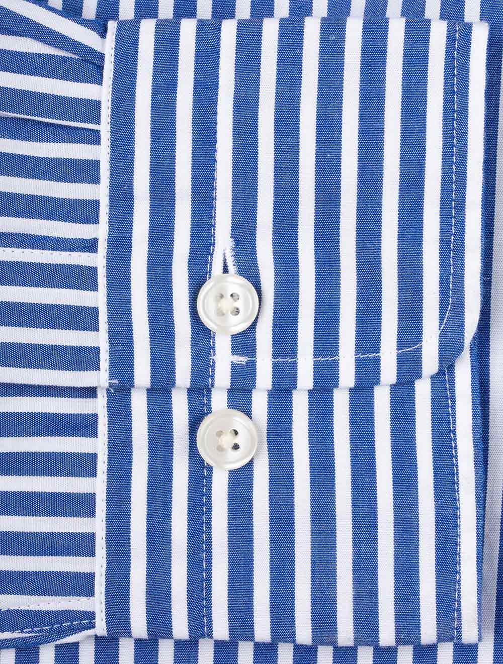 Regular Classic Poplin Stripe Shirt College Blue