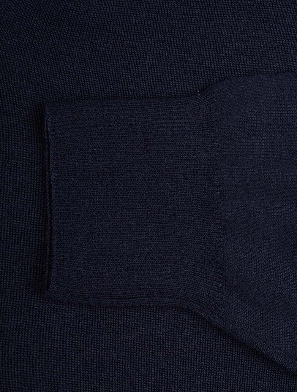 Long Sleeve Polo Knit Navy