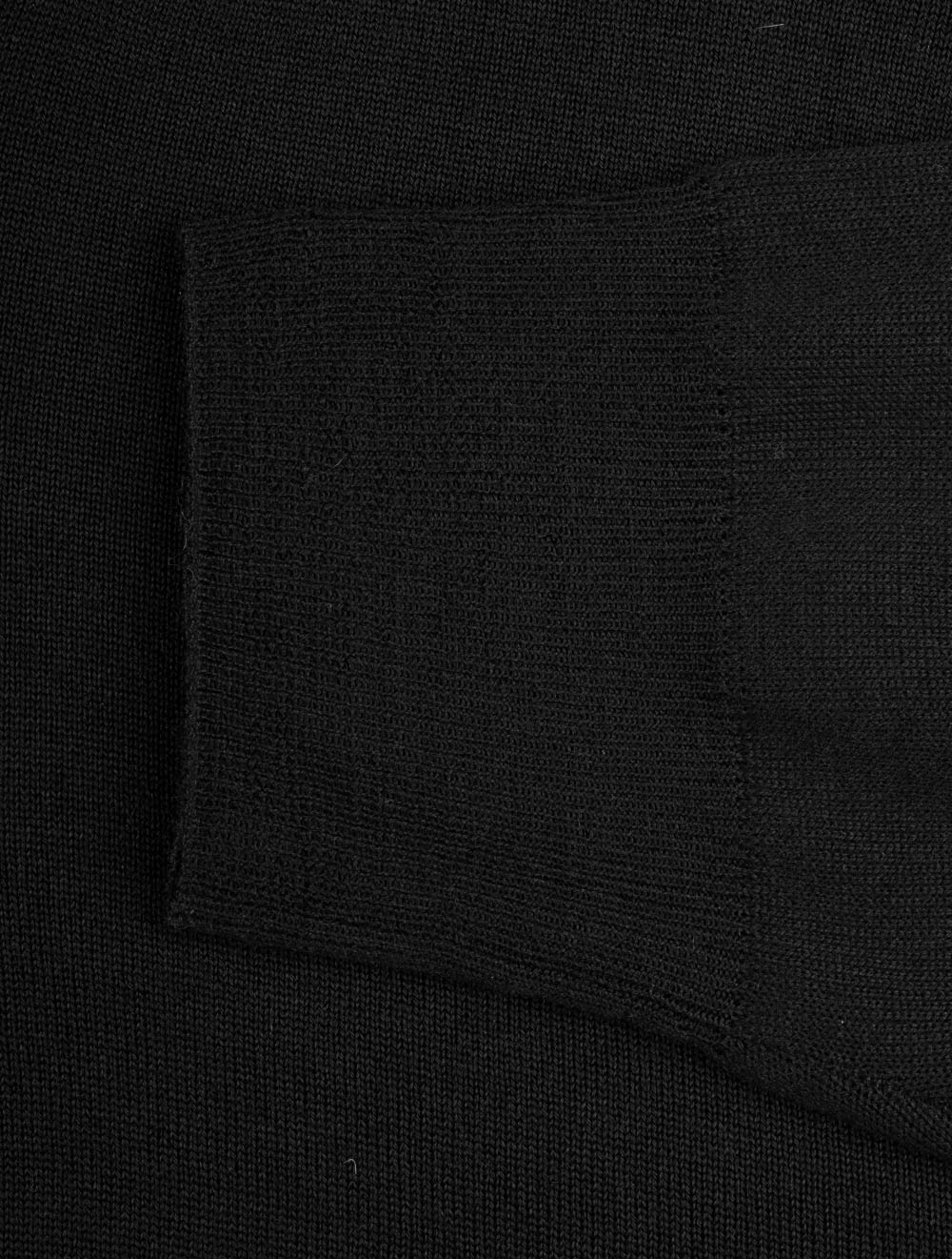 Canali Long Sleeve Polo Knit Black