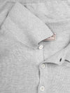 LOUIS COPELAND Merino Long Sleeve Polo Grey