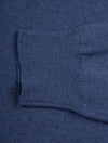 Merino Long Sleeve Polo Blue