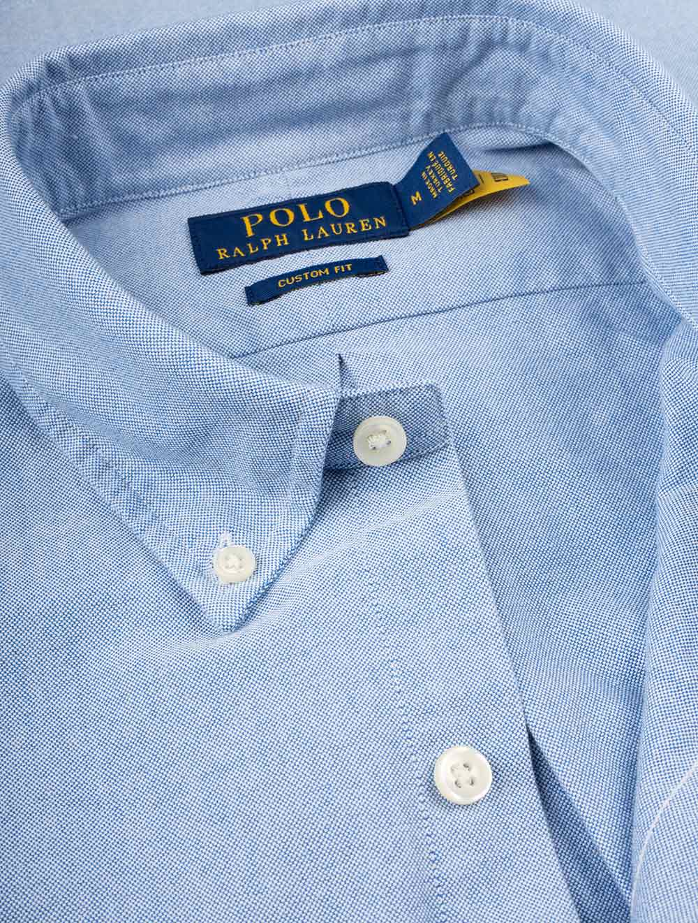 Custom Fit Oxford Shirt Blue