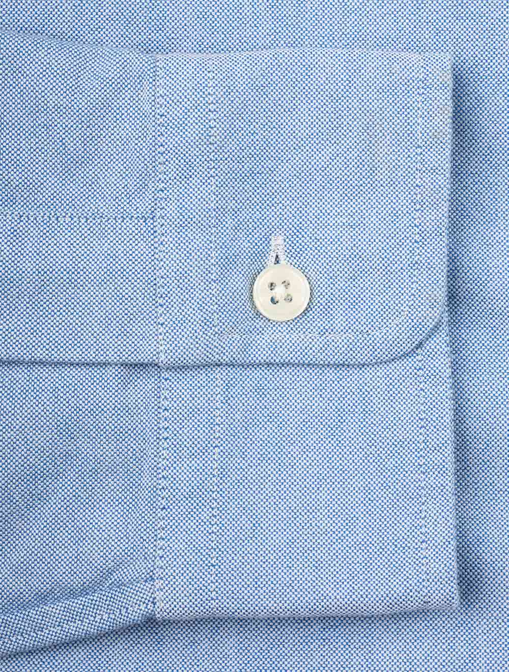 Custom Fit Oxford Shirt Blue
