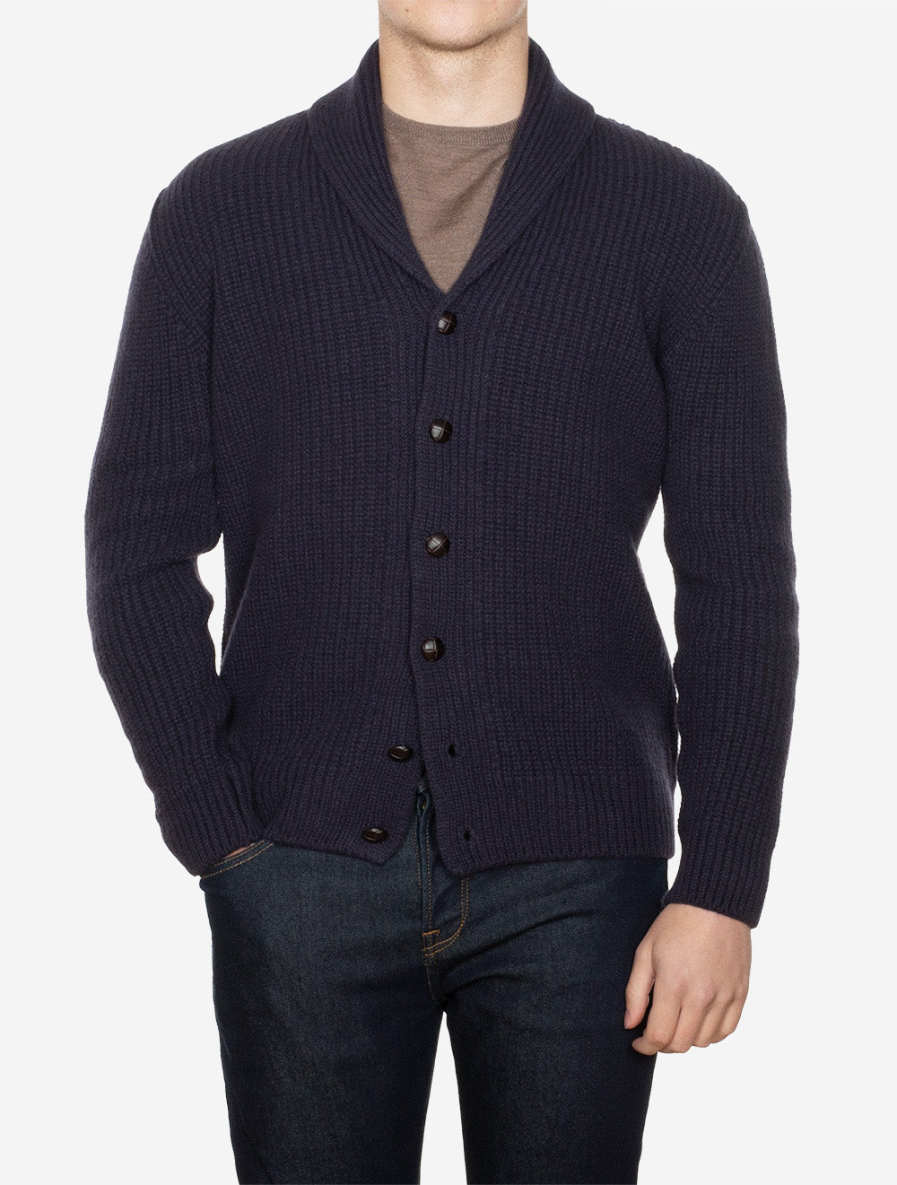 Irelands eye Luxe Châle Cardigan Minuit – Louis Copeland