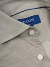 ETON Slim Fit Pique Oxford Shirt Grey