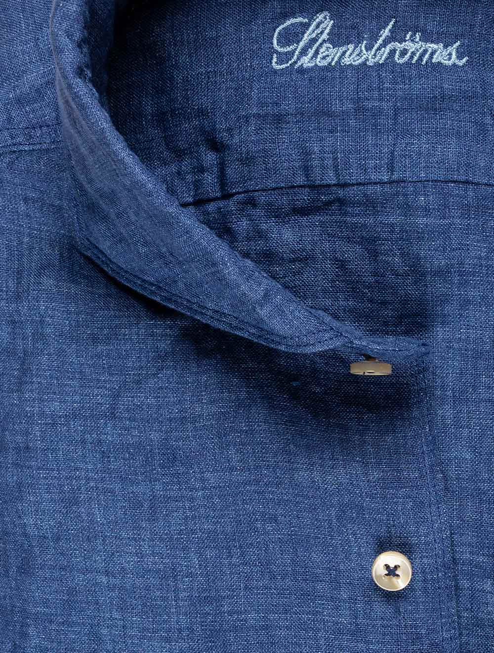 Regular Linen Shirt Navy