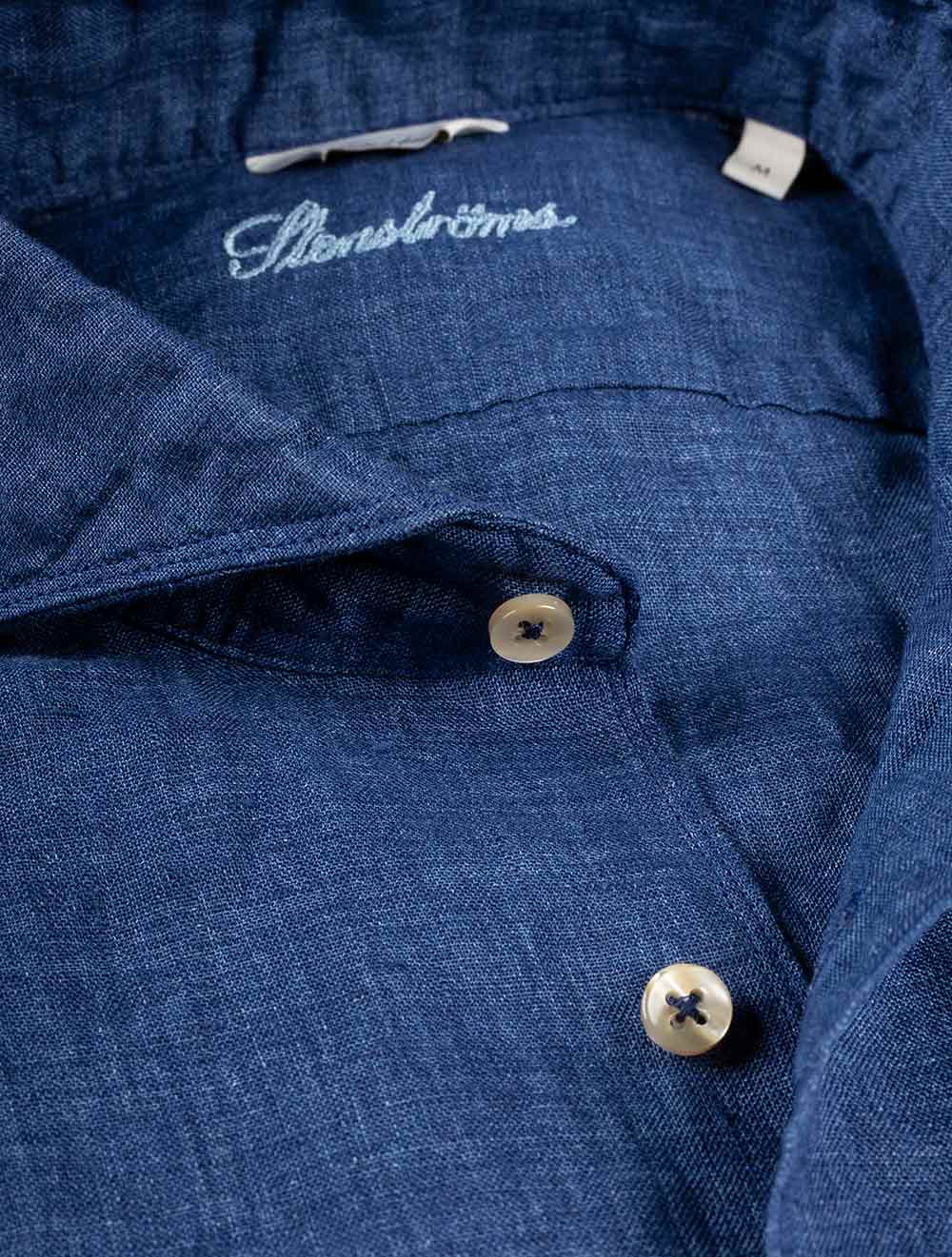 Regular Linen Shirt Navy