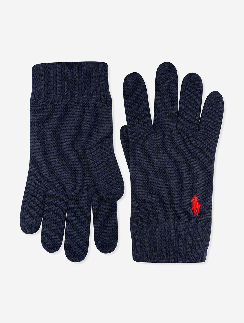 Gants en laine mérinos - Bleu