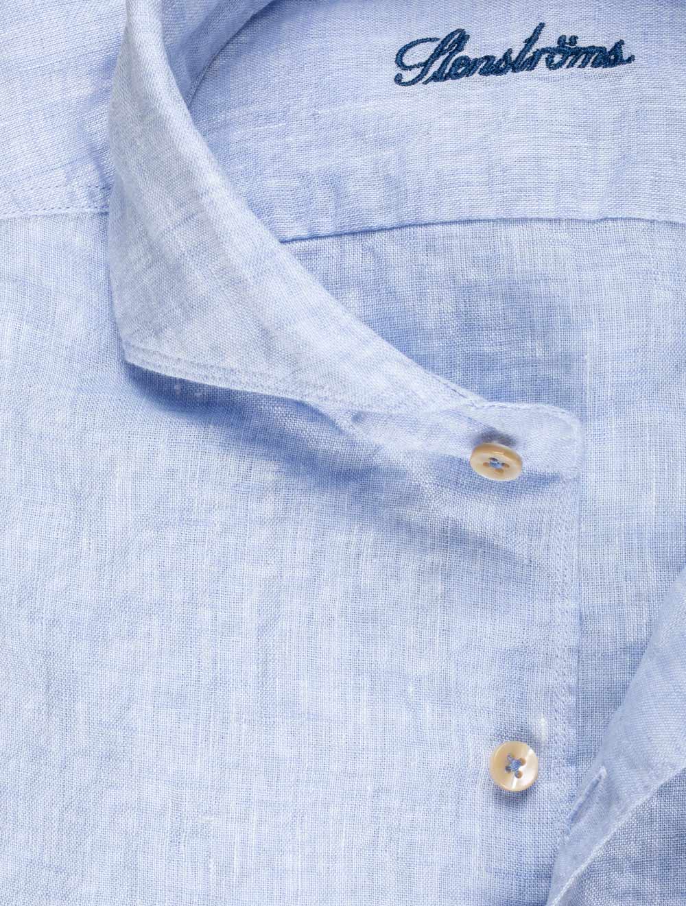 Regular Linen Shirt Blue