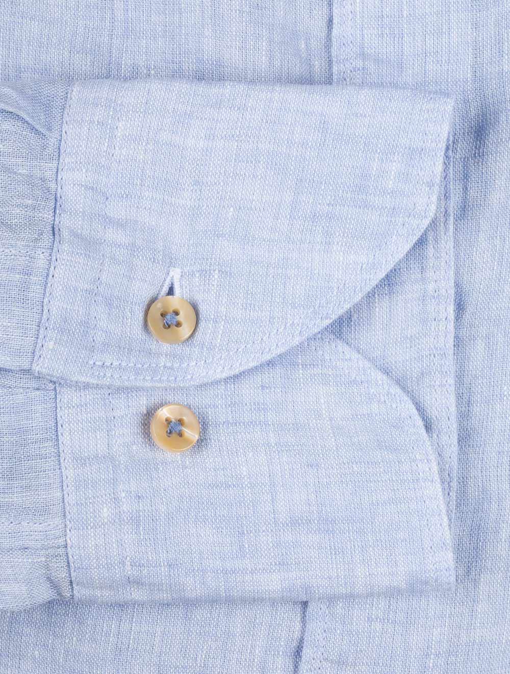 Regular Linen Shirt Blue