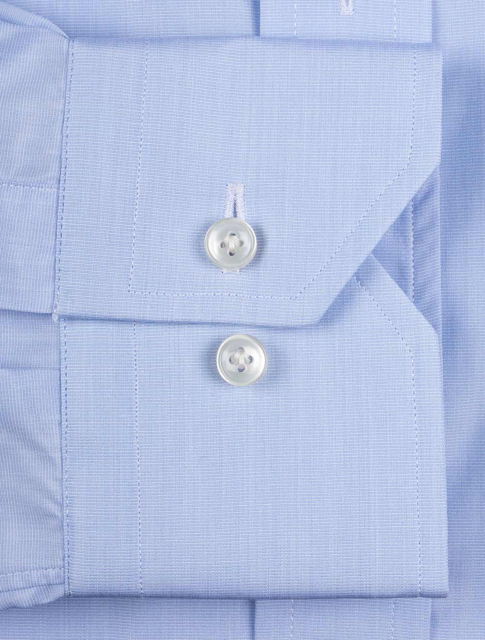 Louis Copeland Classic T.Mason Plain Shirt Blue AI3