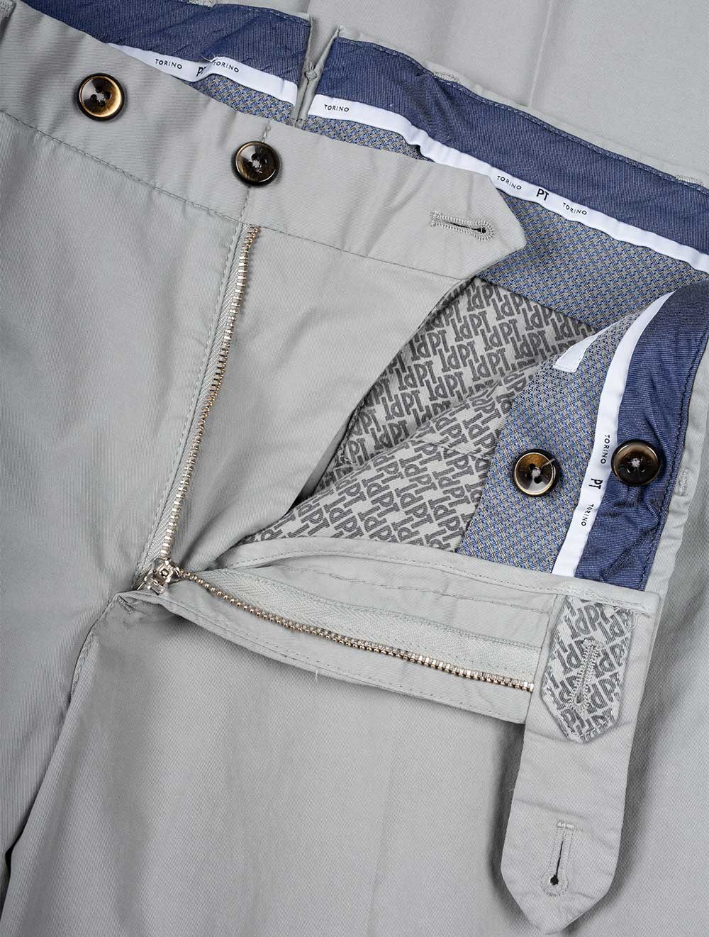 Pt01 Light Stretch Gabardine Trouser Light Grey AI5