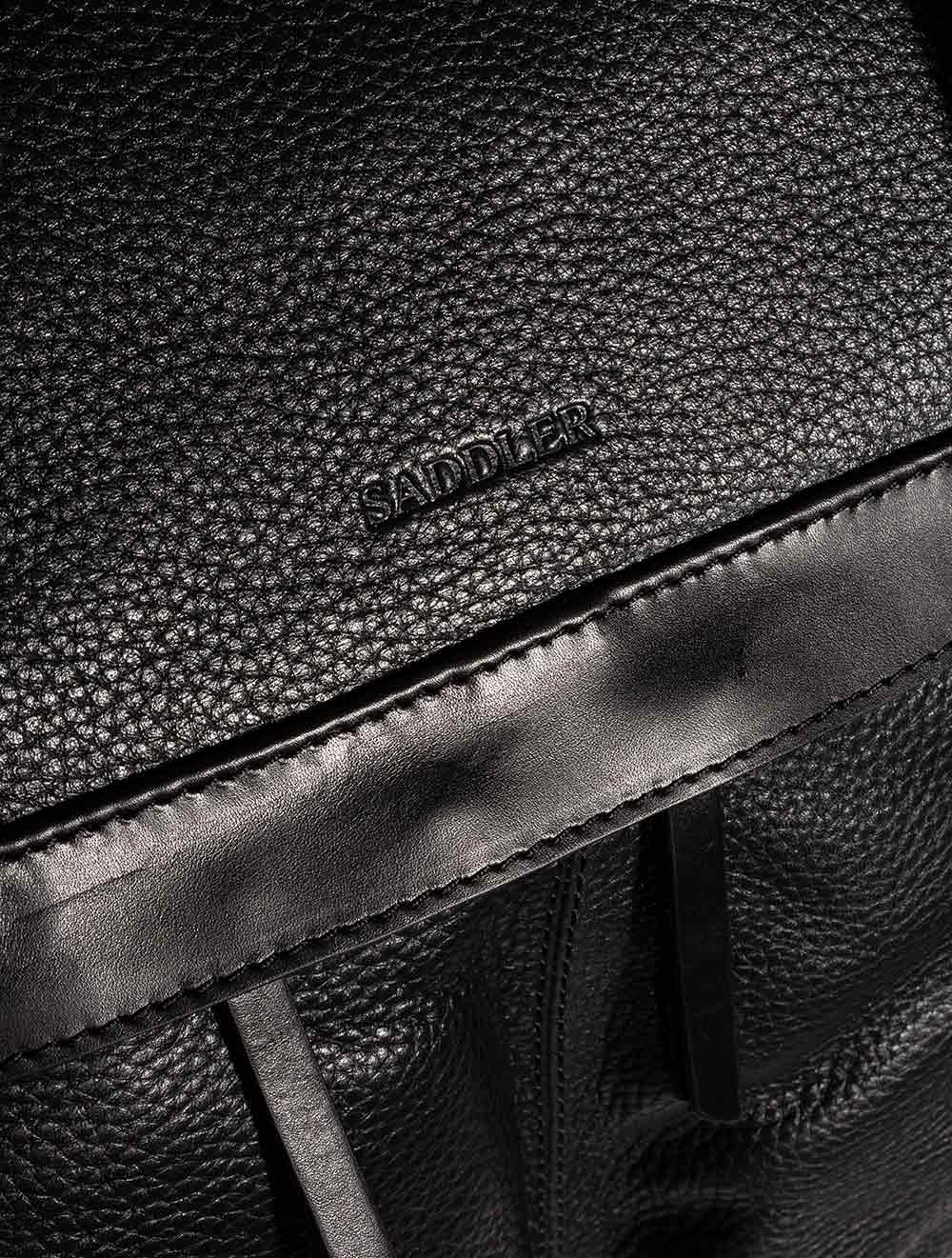 Orlando Leather Weekend Bag Black