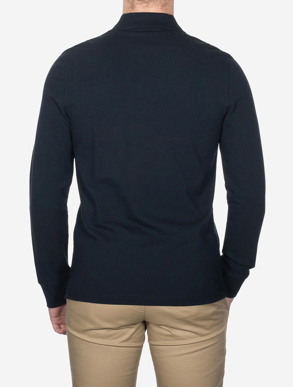 Long Sleeved Polo Dark Ink