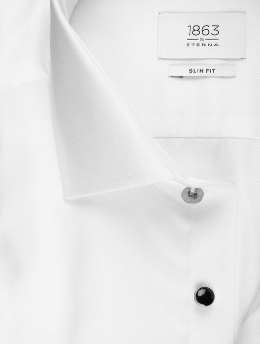 ETERNA Slim Plain Dress Shirt White