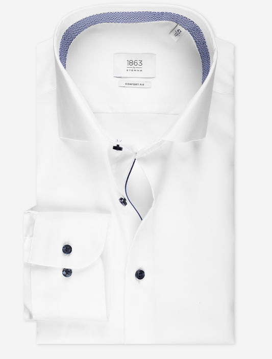 ETERNA Comfort Fit With Inlay Shirt White