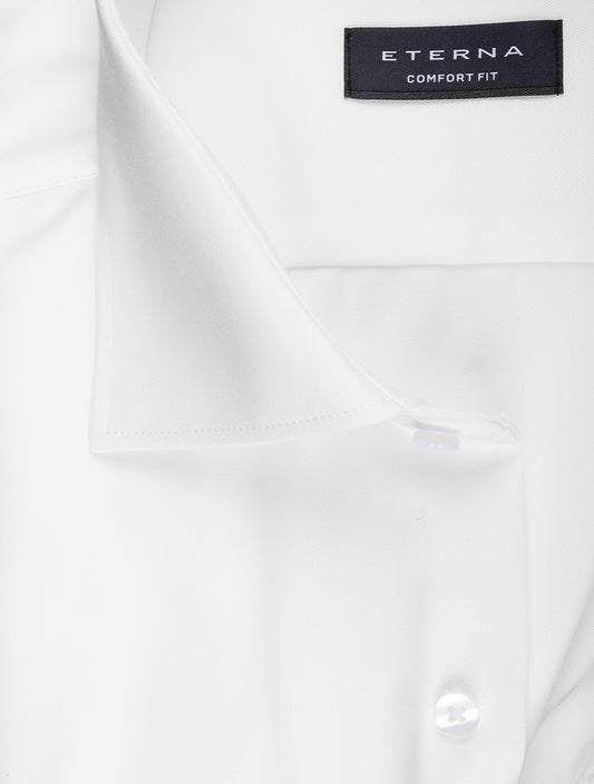 ETERNA Plain Comfort Fit Shirt White