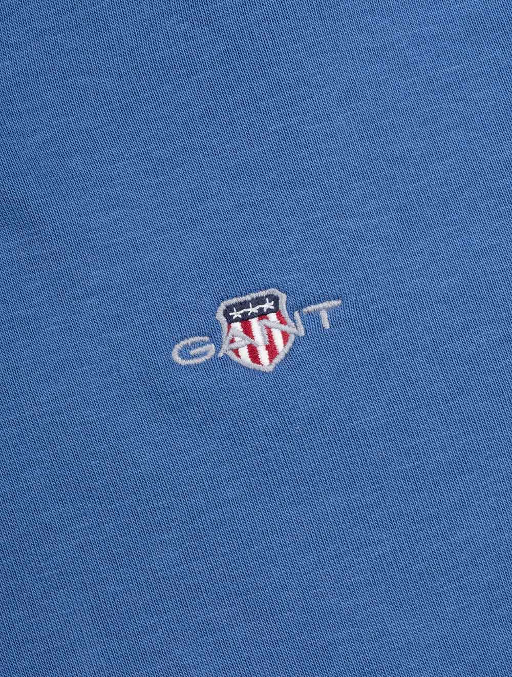 Regular Fit Shield Hoodie Vintage Blue