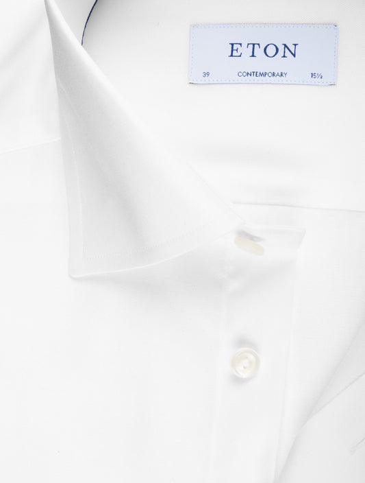 ETON Twill Contemporary Shirt White