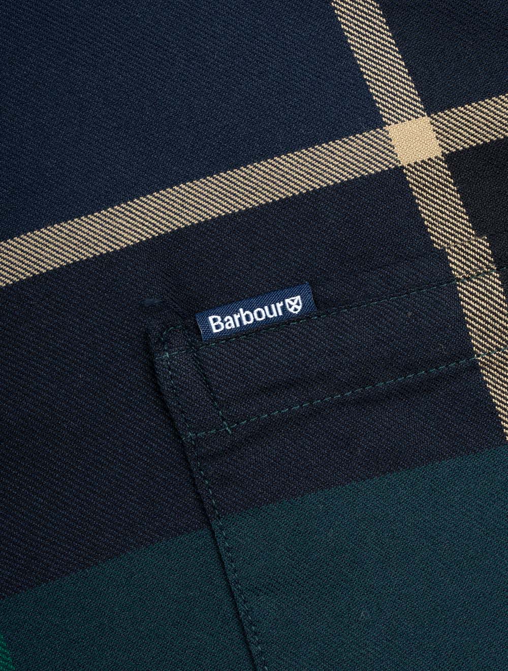 Dunoon Tailored Shirt Green Loch