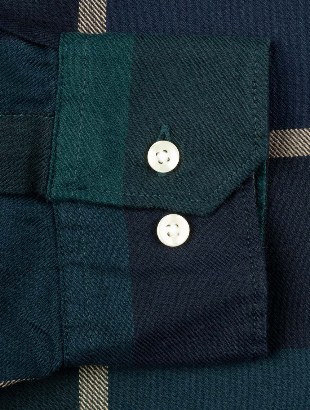 Dunoon Tailored Shirt Green Loch