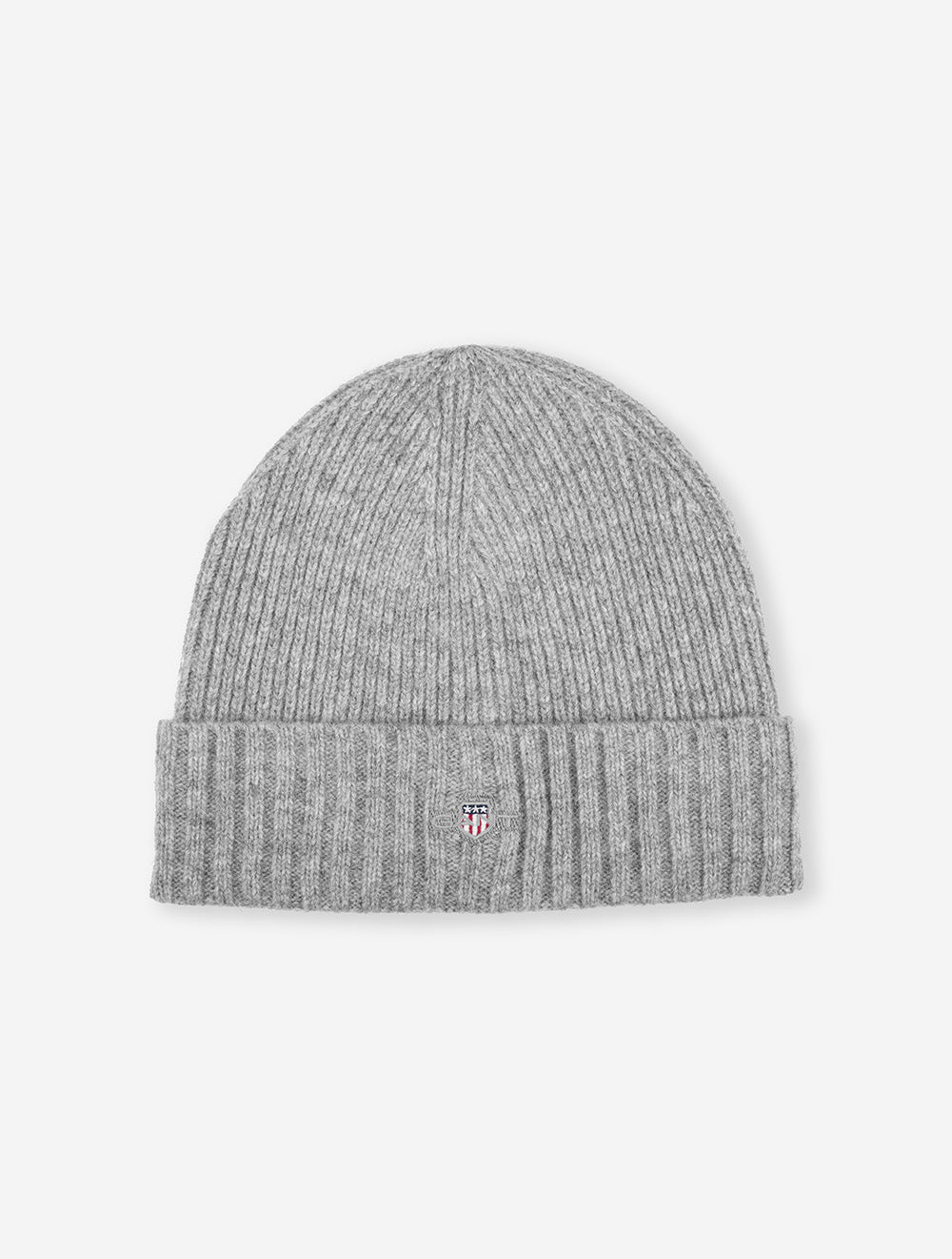 Shield Wool Beanie Grey Melange