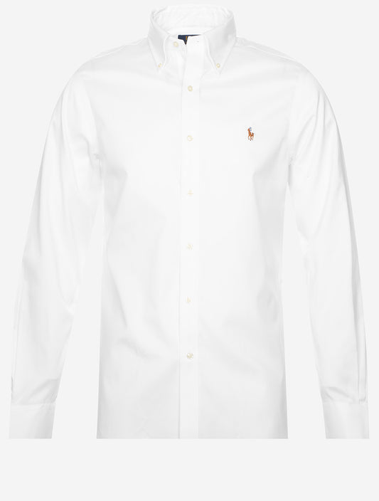 Slim Buttondown Dress Shirt Off White